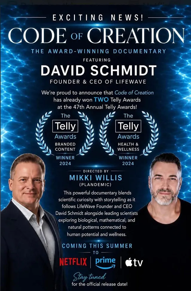 Code of Creation, the award-winning documentary featuring David Schmidt, winner of two Telly Awards, directed by Mikki Willis